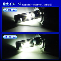 ヘッドライトフォグランプワンピース一体型LED3000ルーメン新型CREEチップLEDH4Hi/Lo3000Lm2000Lm12V24V全車種バイク対応IP65防水【レビュー記入で送料無料】【あす楽対応】