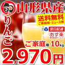 【予約】りんご 訳あり サンふじ 10kg (ご家庭用/25玉〜50玉入り/ジュース・スムージー用)【あす楽対応/山形県産/リンゴ/林檎/蜜入り/訳ありりんご/訳ありリンゴ/自宅用/家庭用/果物/フルーツ/人気/売れ筋/ランキング入賞/10キロ/山形県/送料無料/お取り寄せ】