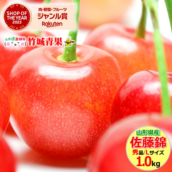 【6月中旬から順次出荷予定/日時指定OK】お中元 ギフトさくらんぼ 佐藤錦 1kg (露地/秀品/Lサイズ/ばら詰め)【 サクランボ 山形県 御中元 お中元 夏 ギフト 送料無料 暑中見舞い 残暑見舞い プレゼント 果物 フルーツ 人気 産地直送 お取り寄せ 贈り物】