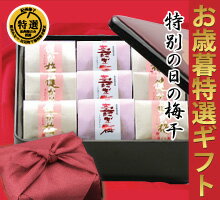 【送料無料】【極上紀州南高梅】紀州の長寿梅　高級和紙包み「健か梅」「寿ぎ梅」一段祝い重♪ 和歌山県産．産地直送お歳暮、お年始、内祝】