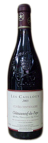 シャトーヌフ・デュ・パプ・キュヴェ・サントネール[2003]750ml