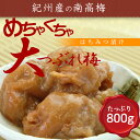 送料無料 紀州産の南高梅【めちゃくちゃ大つぶれ】梅干し　梅干　はちみつ梅　800g（但し北海道、沖縄￥500）