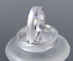 PT900 Lady's & Men's マリッジリング(結婚指輪) (MS0023)