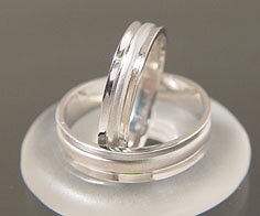 PT900 Lady's & Men's マリッジリング(結婚指輪) (MS0049)