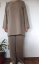 s【大きいサイズ4L〜5L】ダブルガーゼTスーツ(ロング長袖Tシャツ+パンツ)(8色)パンツ丈選択可(日本製)