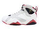 JORDAN・ジョーダン・AIR JORDAN 7 RETRO(304775-135)WHITE/NAVY/GOLD/REDメンズ・スニーカー・靴・バスケットボール・オリンピック・ホワイト・ネイビー・ゴールド・レッド・白・紺・金・赤・NIKE・ナイキ・JORDAN・ジョーダン