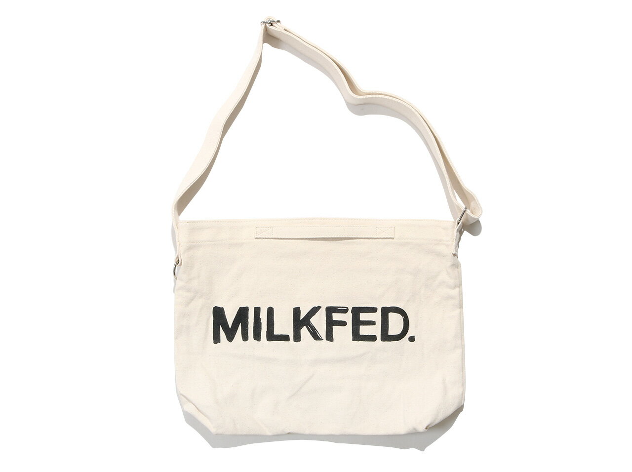 【新春OUTLET特価】MILKFED. HANDWRITTEN LOGO SHOULDER BAG(03183042)【ミルクフェド ハンドリトゥンロゴ ショルダーバッグ】【レディースファッション】【バッグ】【肩掛け】【カバン】【鞄】【小物】【雑貨】【バーゲン】