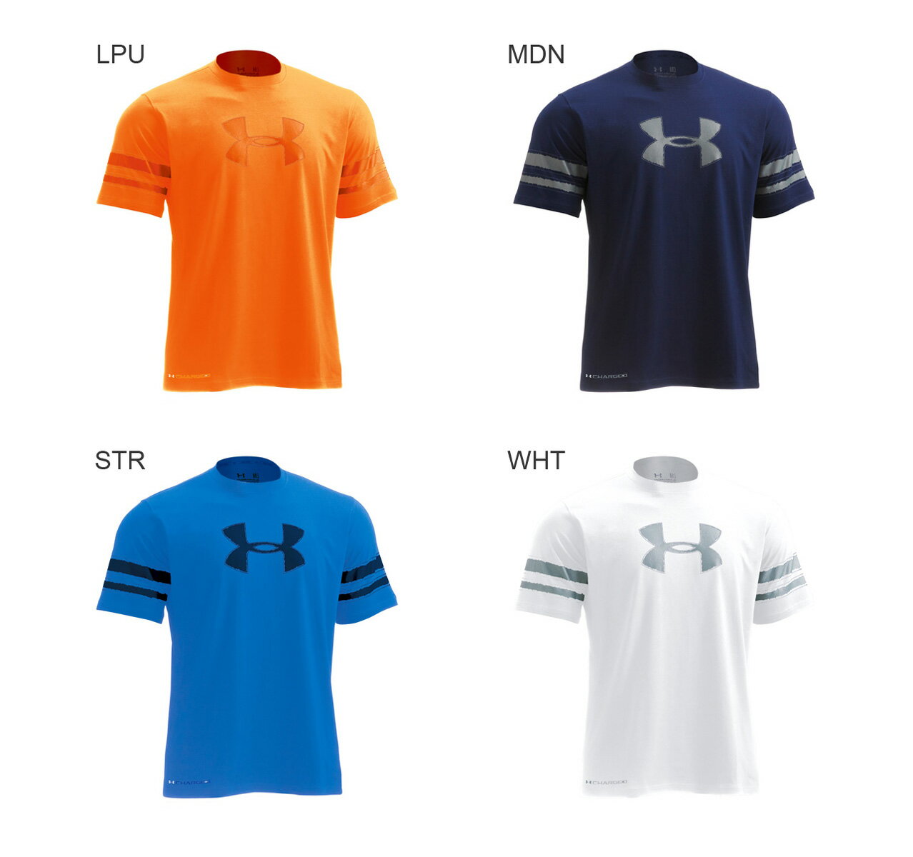 【クリアランスセール超特価30%OFF】☆UNDER ARMOUR (アンダーアーマー) ヒートギア UAチャージドコットン グラフィック ビッグロゴ ショートスリーブ 半袖Tシャツ レギュラー UNDERARMOUR #BTR5241 【ジュニア】☆