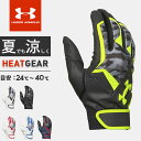 アンダーアーマー バッティンググローブ 1295582 ヒートギア クリーンアップグローブ 野球 手袋 メンズ UNDER ARMOUR