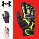 アンダーアーマー UA YOUTH CLEANUP VI B GLOVE 両手用 キッズ ジュニア 子供 バッティンググローブ 野球 ベースボール 手袋 2017春夏新作 1295584 UNDER ARMOUR