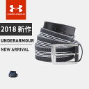 アンダーアーマー メンズ ベルト ゴルフ UA ストライプパ...