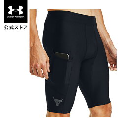 【アウトレット】公式 <strong>アンダーアーマー</strong> UNDER ARMOUR UA プロジェクトロック ヒートギア ショーツ トレーニング メンズ 1356562 ベースレイヤー インナー アンダーウェア トレーニングウェア ショートパンツ レギンス スポーツ ジム 吸汗速乾 抗菌 防臭 ポケット 運動 部活