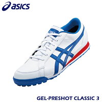 asics【アシックス】GEL-PRESHOT CLASSIC 3 #1113A009 ホワイト/インペリアルブルー ユニセックス ゴルフシューズ【ゲル プレショット クラシック 3】2019 送料無料の画像