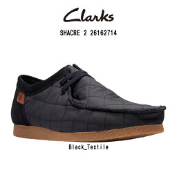 CLARKS(クラークス)シェイカー モカシン シューズ スタンダード テキスタイル ブラック カジュアル <strong>メンズ</strong> SHACRE 2 26162714