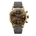 UNDONE URBAN CLASSIC Brown sunray 腕時計 メカクォーツ 【ゴールドケース カーフレザーベルト グレー】