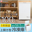 冷凍庫 PF-A100TD-W 容量100L 送料無料 アイリスオーヤマ 冷凍庫 フリーザー 冷蔵庫フリーザー 冷凍ストッカー 白 ホワイト 家庭用 業務用 小型 フリーザー 大容量 上開き 収納 100L【D】