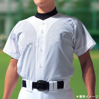 グランドメッシュシャツ（ボタンダウン、STD-17T）【野球・ソフトボール】DESCENTE