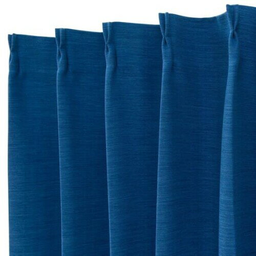 ニトリ(NITORI) 遮光1級 防炎 カーテン パレット2 幅100×丈230cm×2枚 ブルー NITORI 7335292