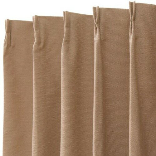 ニトリ(NITORI) 遮光1級・保温・遮熱・遮音・156サイズ カーテン RD-002 BE 幅100×丈200cm×2枚 7341348