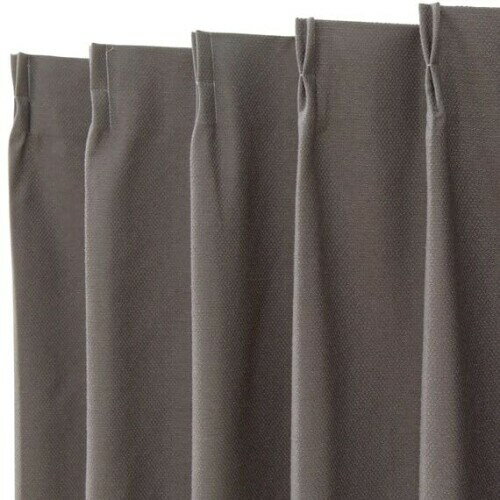 ニトリ(NITORI) 遮光1級・保温・遮熱・遮音・156サイズ カーテン RD-002 GY 幅100×丈210cm×2枚 7340448