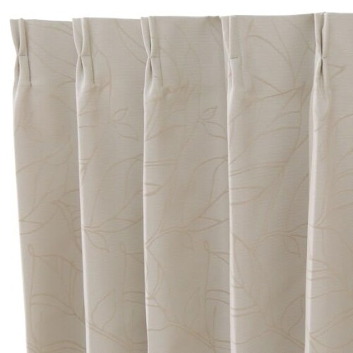 ニトリ(NITORI) 遮光1級 遮熱 遮音 カーテン リラ 幅100×丈200cm×2枚 アイボリー NITORI 7325336