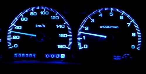 SPRINTER_TRUENO(スプリンタートレノ) / COROLLA_LEVIN(カローラレビン) メーター用超拡散LEDセット (カラー)ラグジーブルー AE86-LB