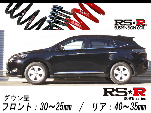 [RS-R_RS★R DOWN]ZSU60W ハリアー_エレガンス(2WD_2000 NA_H25/12〜)用車検対応ダウンサス[T530D]