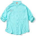 【FLATLUX(フラットラックス)】 HOTROD FISHING SHIRT(LAGOON)FTLXAQUA アクア フィッシングシャツ ラグーン