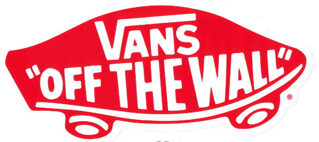 【メール便対応】 '17新作 VANS RED OFF THE WALL STICKER 入荷！