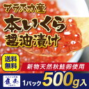 いくら イクラ いくら醤油漬け 500g入り 期間限定 最安値 アラスカ産 送料無料