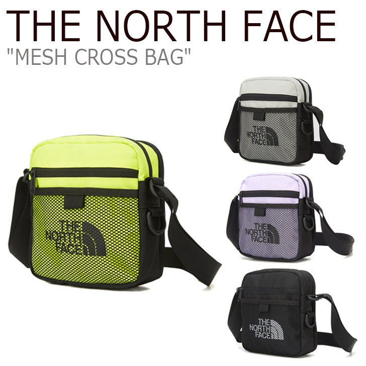 <strong>ノースフェイス</strong> サコッシュ THE NORTH FACE メンズ レディース MESH CROSS BAG メッシュ クロスバッグ BLACK ブラック NEON YELLOW ネオンイエロー LILAC ライラック IVORY アイボリ NN2PL01J/K/L/M/N バッグ 【中古】未使用品