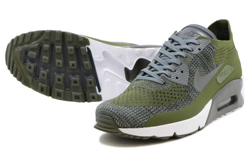 【3月2日発売】NIKE AIR MAX 90 ULTRA 2.0 FLYKNITナイキ エア マックス 90 ウルトラ 2.0 フライニットRough Green/Dark Grey-White