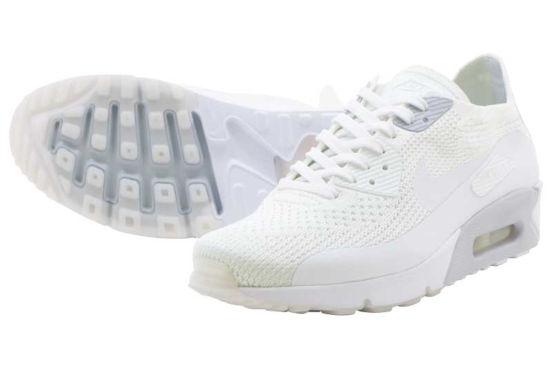 【メーカーお取り寄せ商品】NIKE AIR MAX 90 ULTRA 2.0 FLYKNITナイキ エア マックス 90 ウルトラ 2.0 フライニットWHITE/WHITE-PURE PLATINUM-WHITE