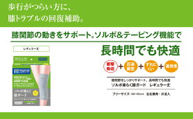 ソルボ楽らく膝ガードメッシュレギュラー丈(左右兼用片足1枚入り)【三進興産】【送料無料】【smtb-u】【ひざサポーター】【サポーター膝】