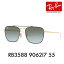 レイバン サングラス RB3588 9062I7 55 Ray-Ban スクエア メタル ダブルブリッジ ヤングスター YOUNGSTER 伊達メガネ 眼鏡