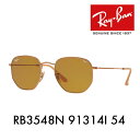 【店内最大pt20倍 〜10/2 9_59】レイバン サングラス RB3548N 91314I 54 Ray-Ban HEXAGONAL ヘキサゴナル FLATLENS フラットレンズ 調光 EVOLVE LENS