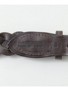 Freemans Sporting Club Tailor Braided Belt UG63-1EZ003: Brown Freemans Sporting Club Tailor Braided Belt UG63-1EZ003: Brown