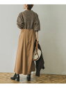 サテンフレアキャミワンピース URBAN RESEARCH アーバンリサーチ ワンピース ワンピースその他 ブラウン ブラック