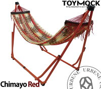 TOYMOCKトイモックチマヨレッドポータブルハンモック(moz-7-06)送料無料自立式ハンモックハンモックスタンド折りたたみハンモックチェアチェアーhammock専用台付き寝具アウトドア室内キャンプ男女兼用あす楽MENSLADIESP15Aug15