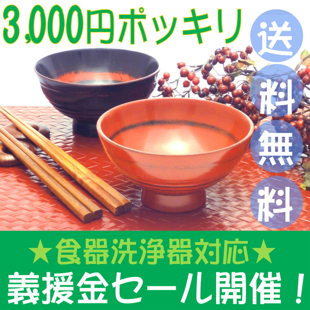 【義援金セール】【送料無料】食器洗浄機対応の飯椀・3000円ポッキリお箸のおまけ付き