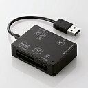 エレコム 56+2メディア対応メモリリーダライタ MR-A012BK