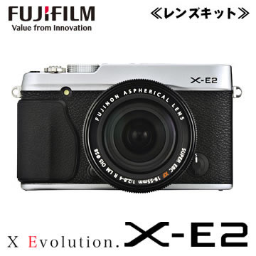 富士フィルム ミラーレス一眼レフカメラ FUJIFILM X-E2 レンズキット [シルバ…...:urutoragion:10072298