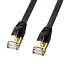 【エントリーで全品P5倍!10/23 10時~10/26 1:59迄】KB-FLU7-10BK サンワサプライ CAT7ウルトラフラットLANケーブル(10m、ブラック)