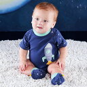 ベビーアスペン 男の子用紺スペースシップロケット半