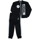 nike ナイキ 【エア・ジョーダン】【5-7歳用サイズ】 男の子用ブラックAIR JORDANジャンプマン長袖スポーツジャケット上下2点セット セットアップ ジャージ マイケル・ジョーダン Air Jordan 【楽ギフ_包装選択】【ラクーポンで送料無料】