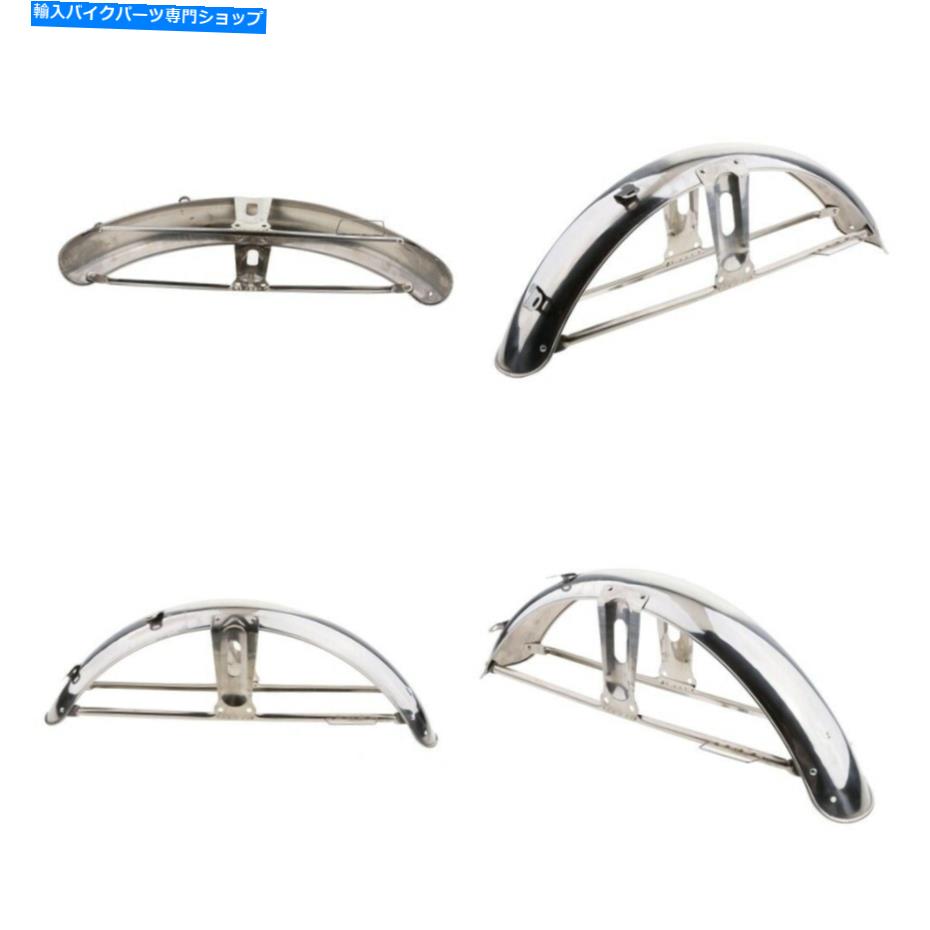 Front Fender ホンダCG125のための普遍的なステンレス鋼のフロントフェンダーマッドガード 4 Pieces Stainless Steel Front Fender Mud Guard Universal for Honda CG125
