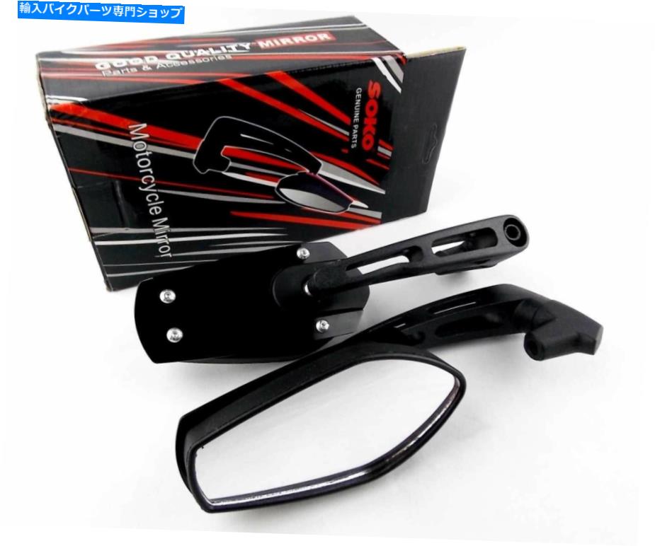 Mirror ホンダCX500カスタム79-81ブラックM SOKOリアビューミラー HONDA CX500 CUSTOM 79-81 BLACK M SOKO REAR VIEW MIRRORS