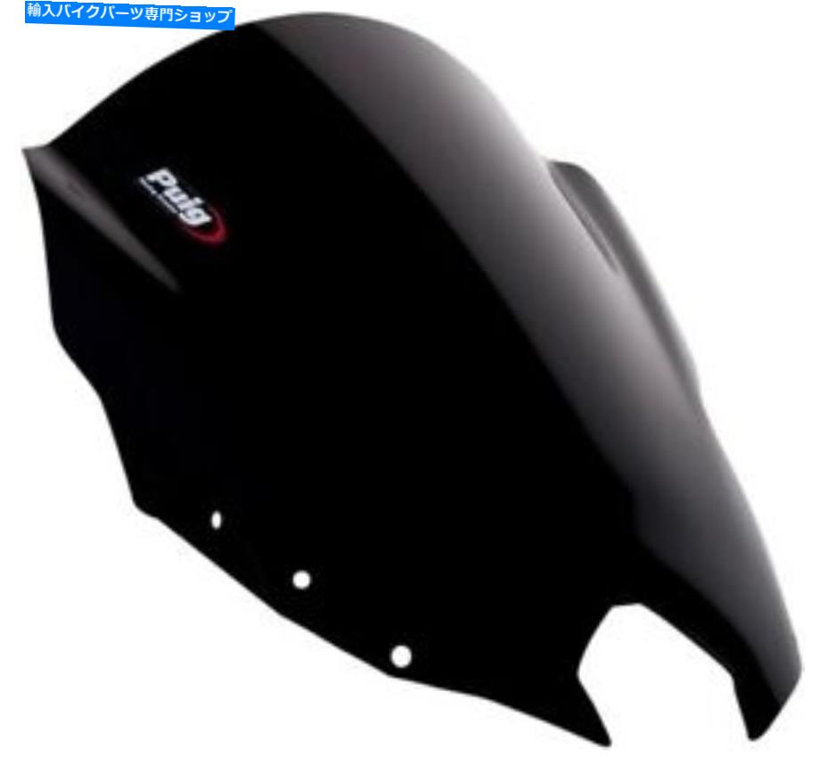Windshield Puig Racing WindscreenブラックフィットヤマハFZS 600 FZ6R 2009-2015 Puig Racing Windscreen Black fits Yamaha FZS 600 FZ6R 2009-2015