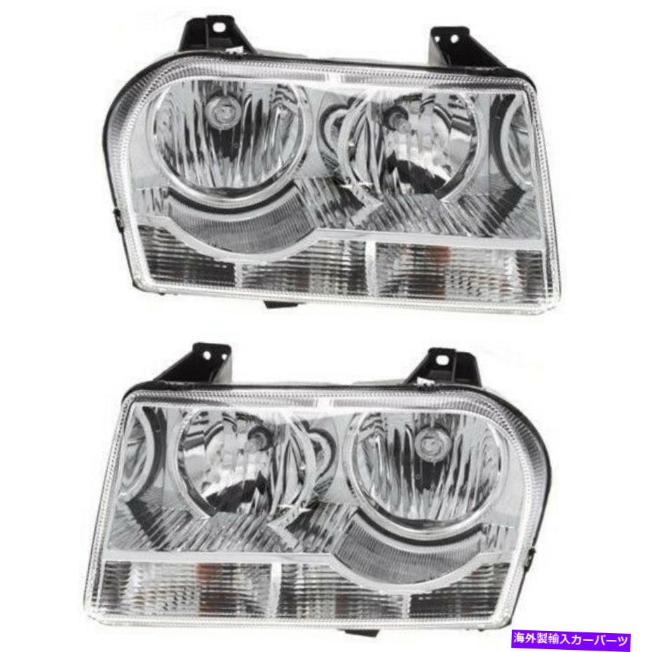 USヘッドライト ヘッドライトヘッドランプ左右ペア05~10クライスラー300 Headlights Headlamps Left & Right Pair Set NEW for 05-10 Chrysler 300