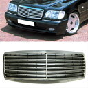 ベンツ グリル For Benz W140 S500 S600 S320 S350 1991-1998 Front Grill Stripes Mesh Cover ベンツW140 S500 S600 S320 S350 1991から1998フロントグリルストライプメッシュカバーのため